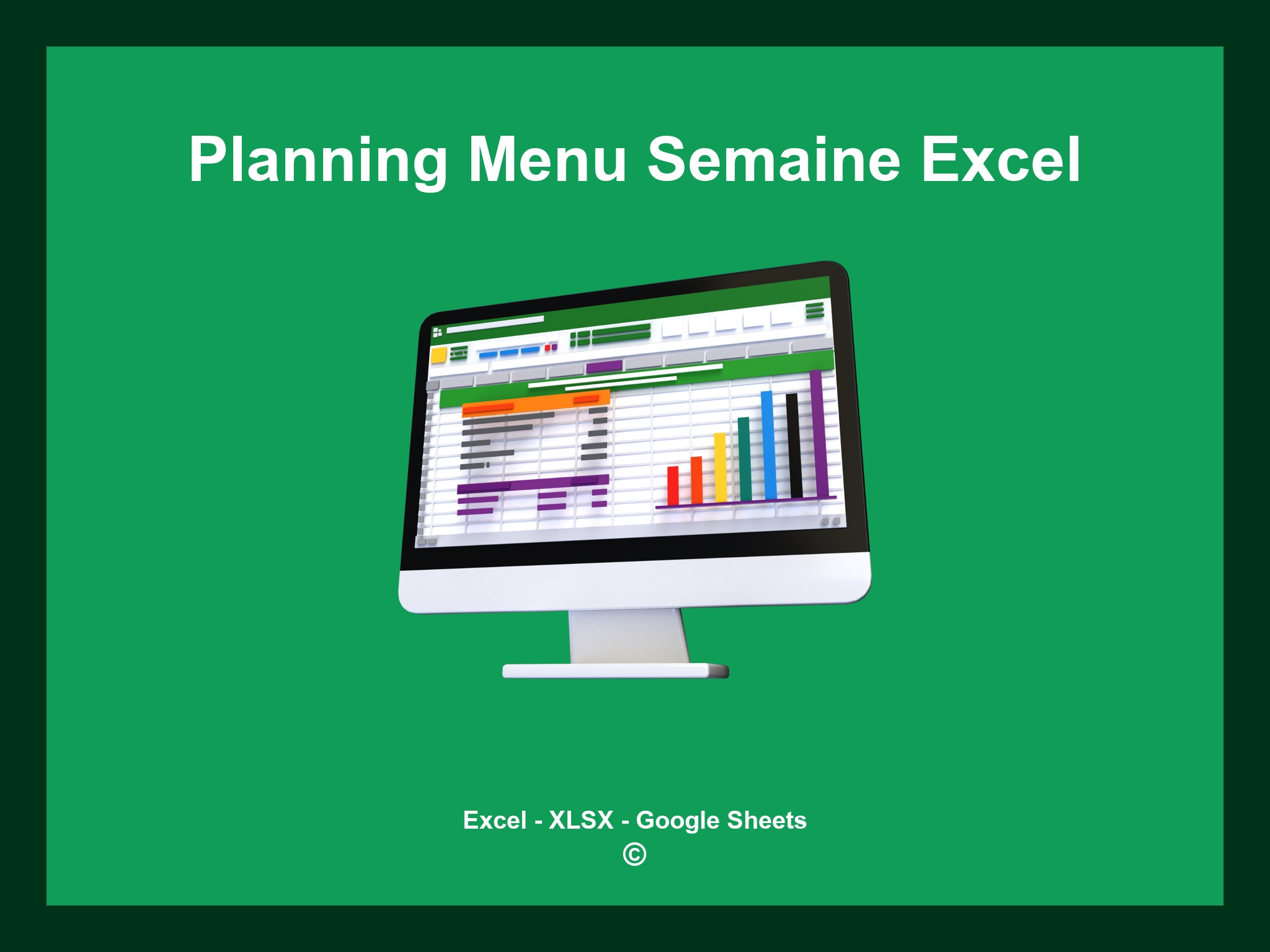 Planning Menu Semaine Excel